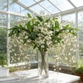 thumbnail image 1 of Long Hanging Jasmine Vine, Faux Cascading Flowers, Artificial Plant Branch for Wall Decor, 47. 24 Inch Fake Flower Stem for Home Wedding Arch, Greenery for Table Centerpiece, Easy DIY Arrangement, 1 of 6