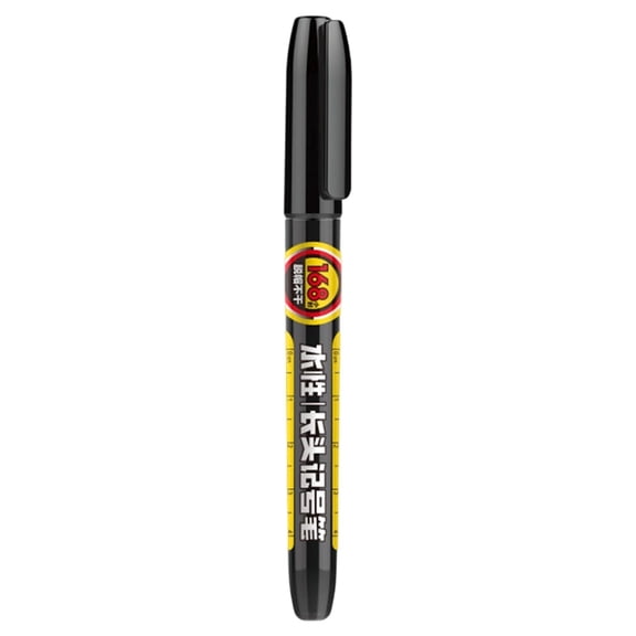 Long Head Deep Hole Markers, 20Mm/0.79In Deep Reach Metal Marking Pens, Assorted Colors, Waterproof Permanent Ink for Precision Marking on Wood Metal Plastic, A Pen