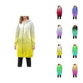 thumbnail image 1 of Long Hoodies for Women 2025 Fall Winter Long Sleeve Zip Up Gradient Hooded Sweatshirt with Pockets Jacket Coat, 1 of 7