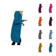 thumbnail image 1 of Long Hoodies for Women 2025 Fall Winter Long Sleeve Zip Up Plain Hooded Sweatshirt with Pockets Jacket Coat, 1 of 6