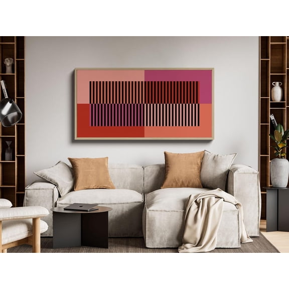 Long Horizontal Wall Art Poster, Wide Panoramic Wall Art, Mid Century Wall Art, Oversized Tall Narrow 30X60 Giclee Fine Art Poster, Unframed Poster Size 24x36