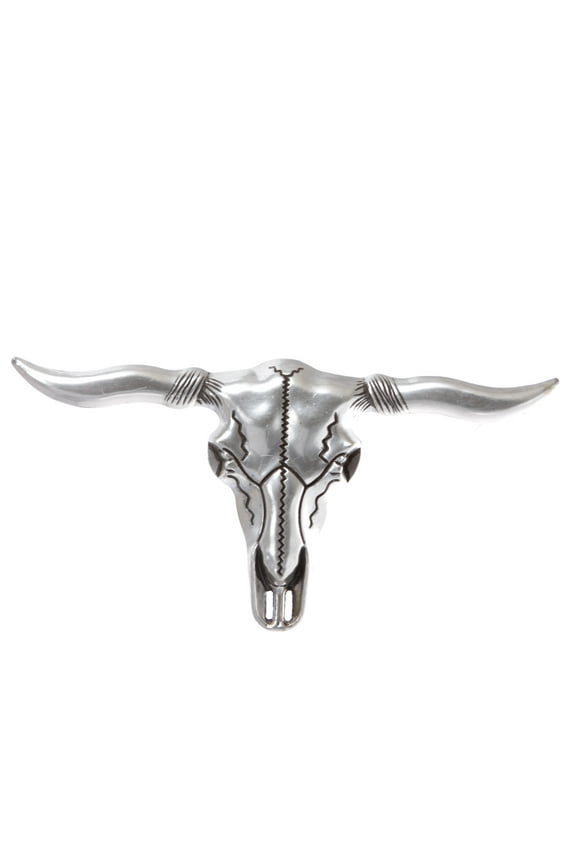 Long Horn Bull Western Longhorn Texas Cowboy Large Belt Buckle
