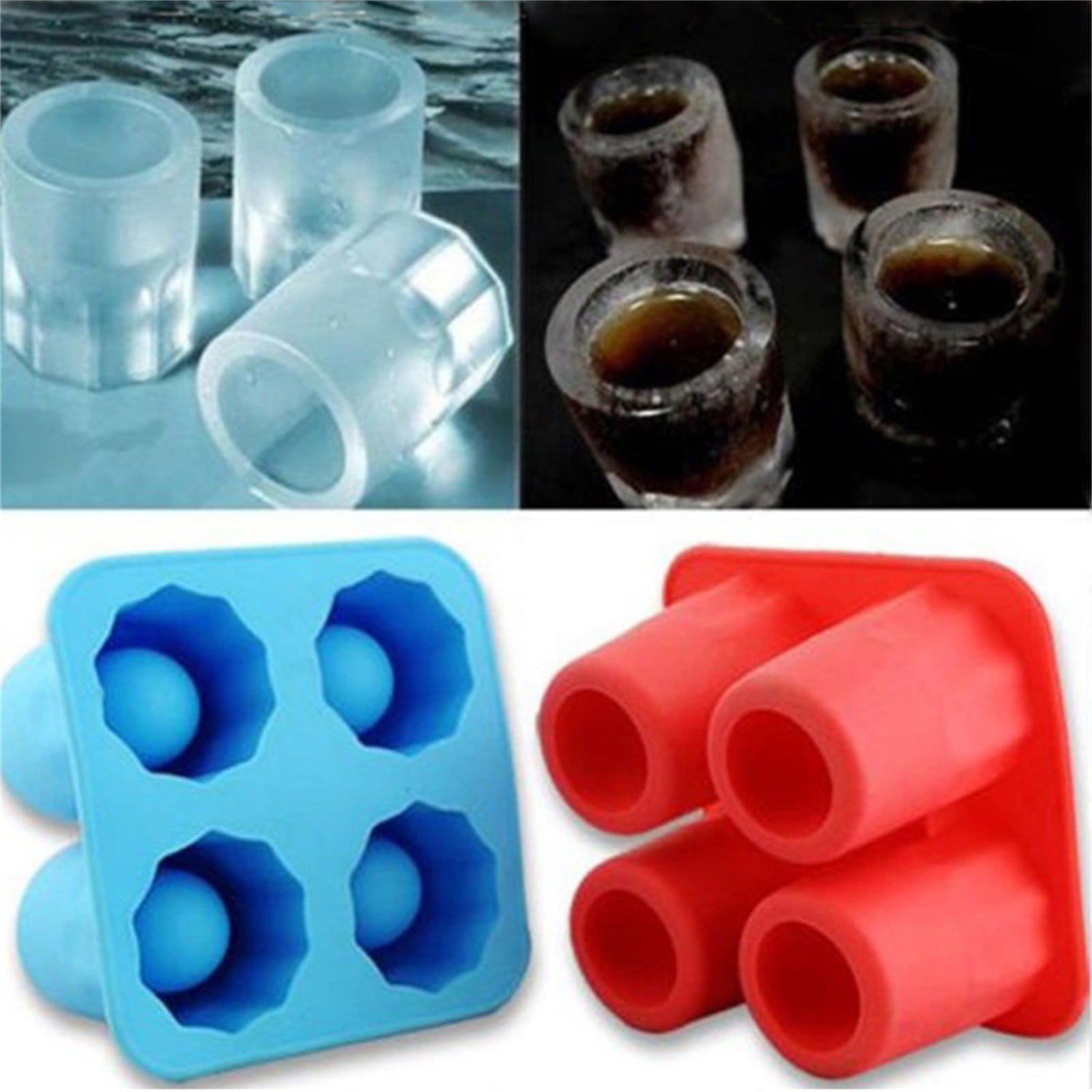 Long Ice Cube Molds with Lids Ice Cube Trays with Lids Spherical Ice