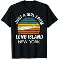 Long Island NY Souvenir Native Long Islander Map NYC Girls TShirt