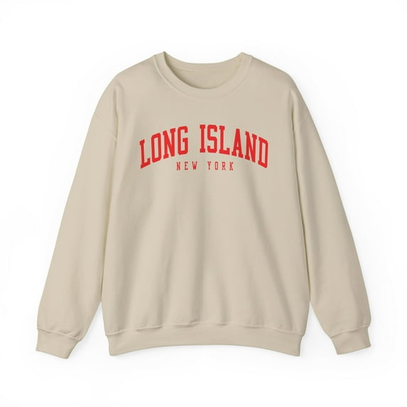 Long Island New York Sweatshirt Gifts Crew Neck Shirt Long Sleeve Unisex