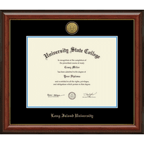 Long Island University Post Diploma Frame, Document Size 14" x 11"