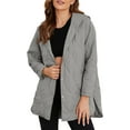 thumbnail image 1 of Long Jackets for Women Fashion 2024 Winter Coat for Women Business Casual Diamond Quilted Hooded Lightweight Jackets, 1 of 8