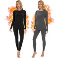 thumbnail image 1 of Long Johns for Women,Thermal Underwear Sets Soft Fleece Lined Base Layer Warm Long Underwear for Cold Weather, 1 of 5