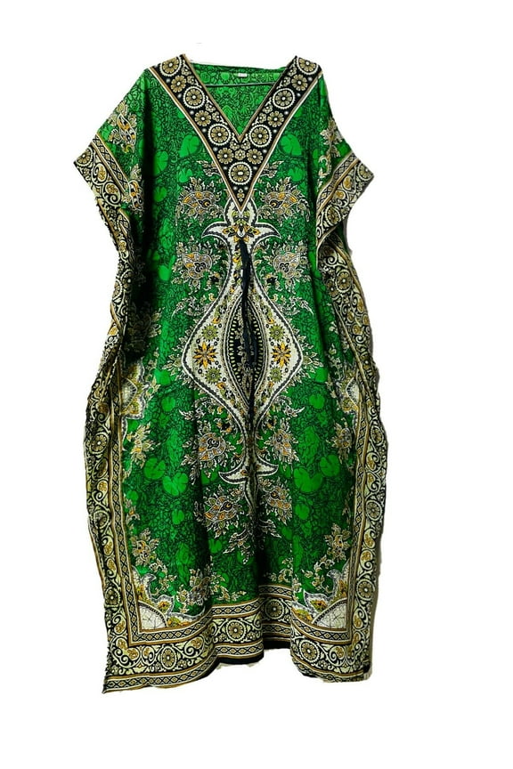 Long-Kaftan-dress-Hippy-Boho-Maxi-One-Women-india-caftan-Tunic--Dress-Night-Gown
