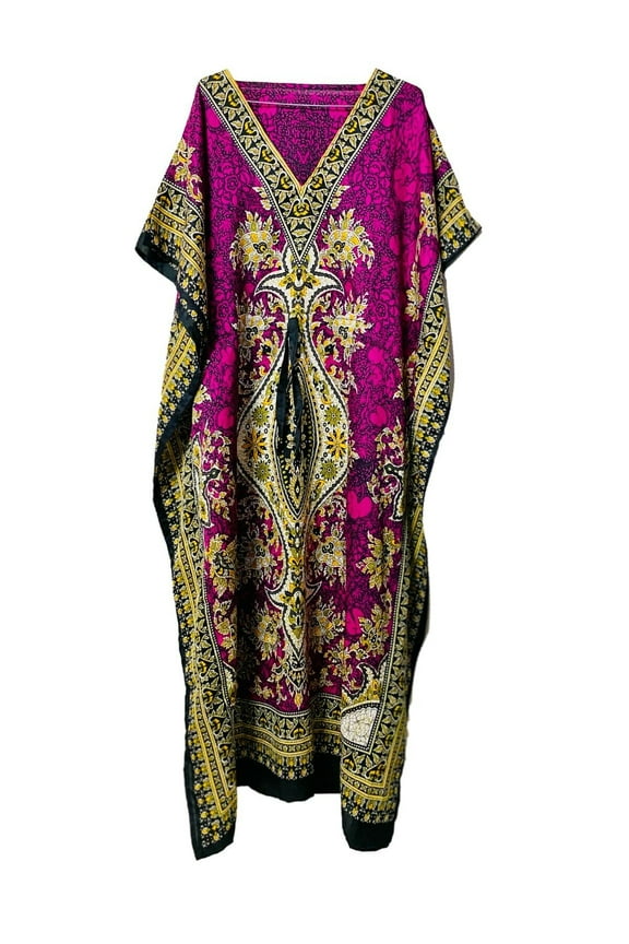 Long-Kaftan-dress-Hippy-Boho-Maxi-One-Women-india-caftan-Tunic--Dress-Night-Gown