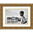 thumbnail image 1 of Long, Kieron 14x11 Gold Ornate Wood Framed with Double Matting Museum Art Print Titled - Looking Out To Sea, 1 of 4