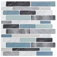 thumbnail image 1 of Long King Peel and Stick Backsplash Tile Blue Marble Tile  12 in. x 12 in. (10-Pack), 1 of 6