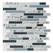 Long King Tile Peel and Stick Tile, Self-Adhesive Kitchen Backsplash, Vinyl Decorative Tiles (10 Tiles)