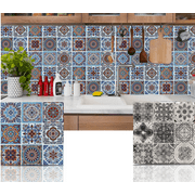 Long King Tile Peel and Stick Wall Tile Backsplash Tile Gray Talavera 12 in. x 12 in. (10-Pack)