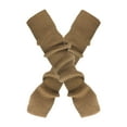 thumbnail image 1 of Long Knitted Arm Warmers Fingerless Gloves with Thumb Hole, Warm Winter Solid Color Stretchable Arm Sleeves for Women Men, 53cm Extra Length Forearm Cover for Cold Weather Indoor Outdoor Use(Khaki), 1 of 7