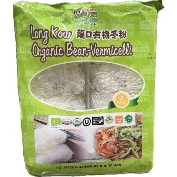 Long Kow Organic Bean-Vermicelli, 29.63 Ounce