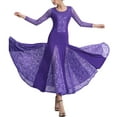 thumbnail image 1 of Long Lace New Style International Standard Waltz Ballroom Dance Dresses, 1 of 4