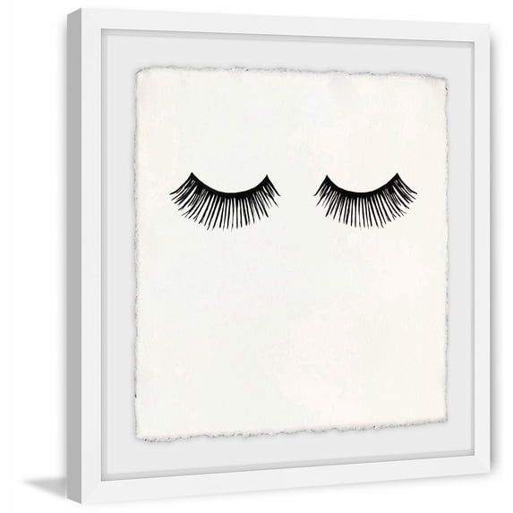 Long Lashes Framed Painting Print