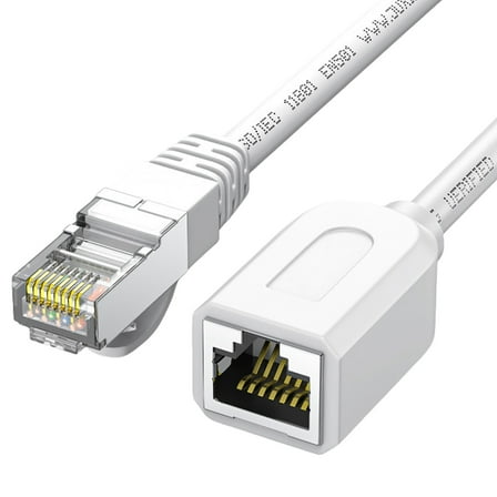 Long Last Networking Extender Cable, Ethernet Extention Cable Cat6 Ethernet Adapter, RJ45 Male to Female Connectors