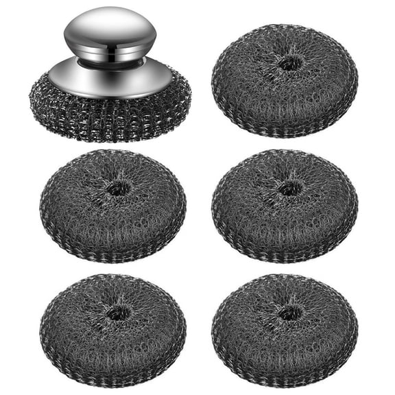 Long Last Steel Wool Scrubber Steel Wire Pad Set For Kitchen Widely Use