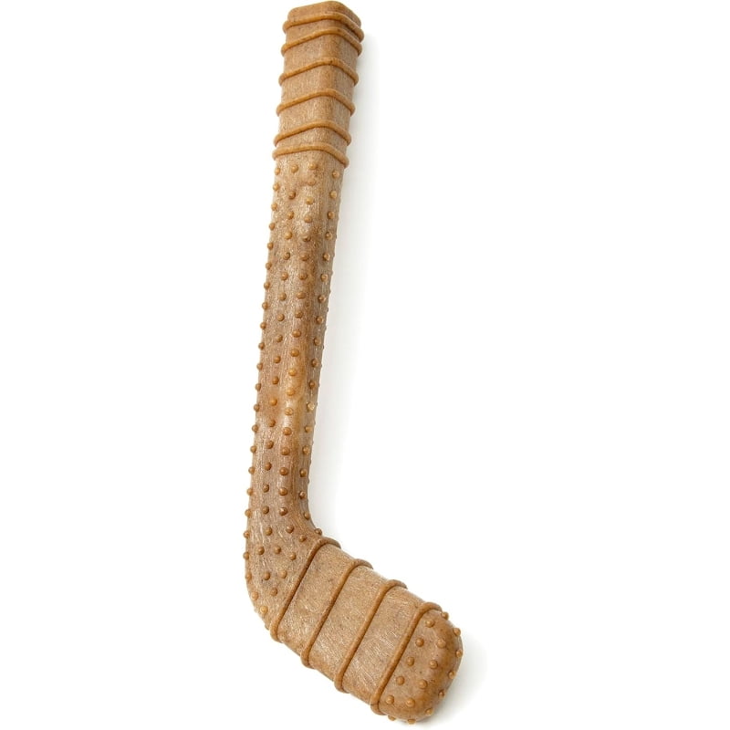 Long Lasting 12" Hockey Stick Dog Chew Toy, Non-Toxic Pet Safe Power Bone for Aggressive Chewers, Ideal for Dental Care & All Life Stages