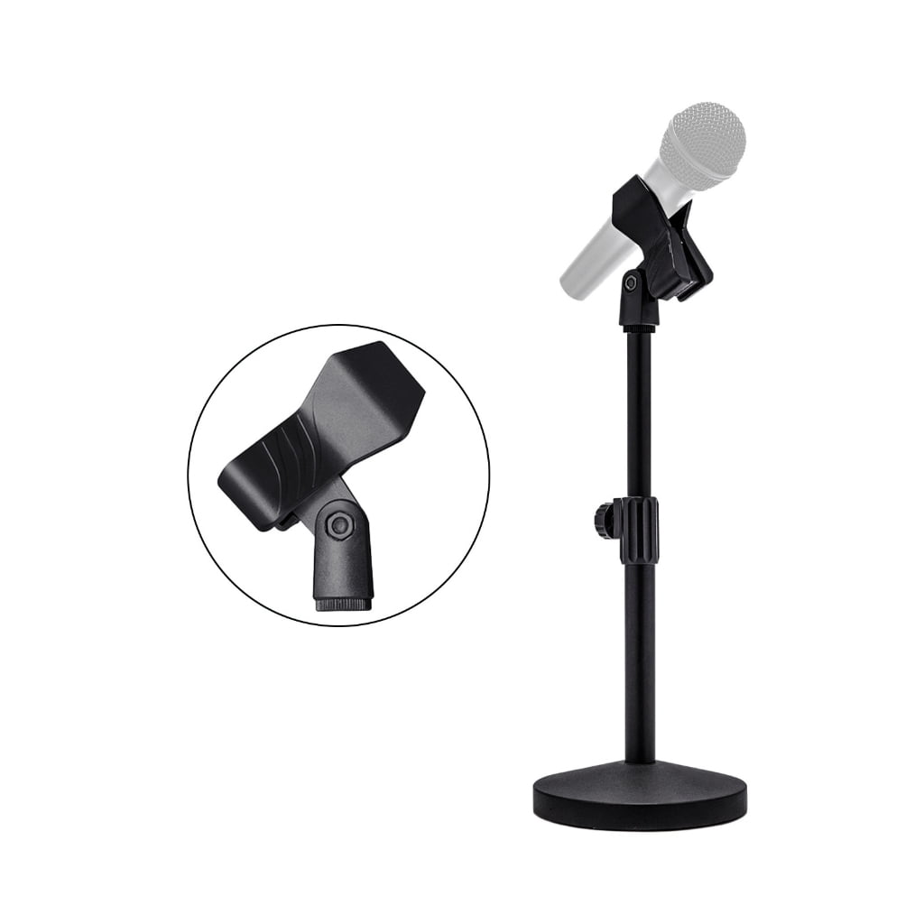 Long Lasting Aluminum Desktop Mic Stand With Stable Base And Smooth For Vocal