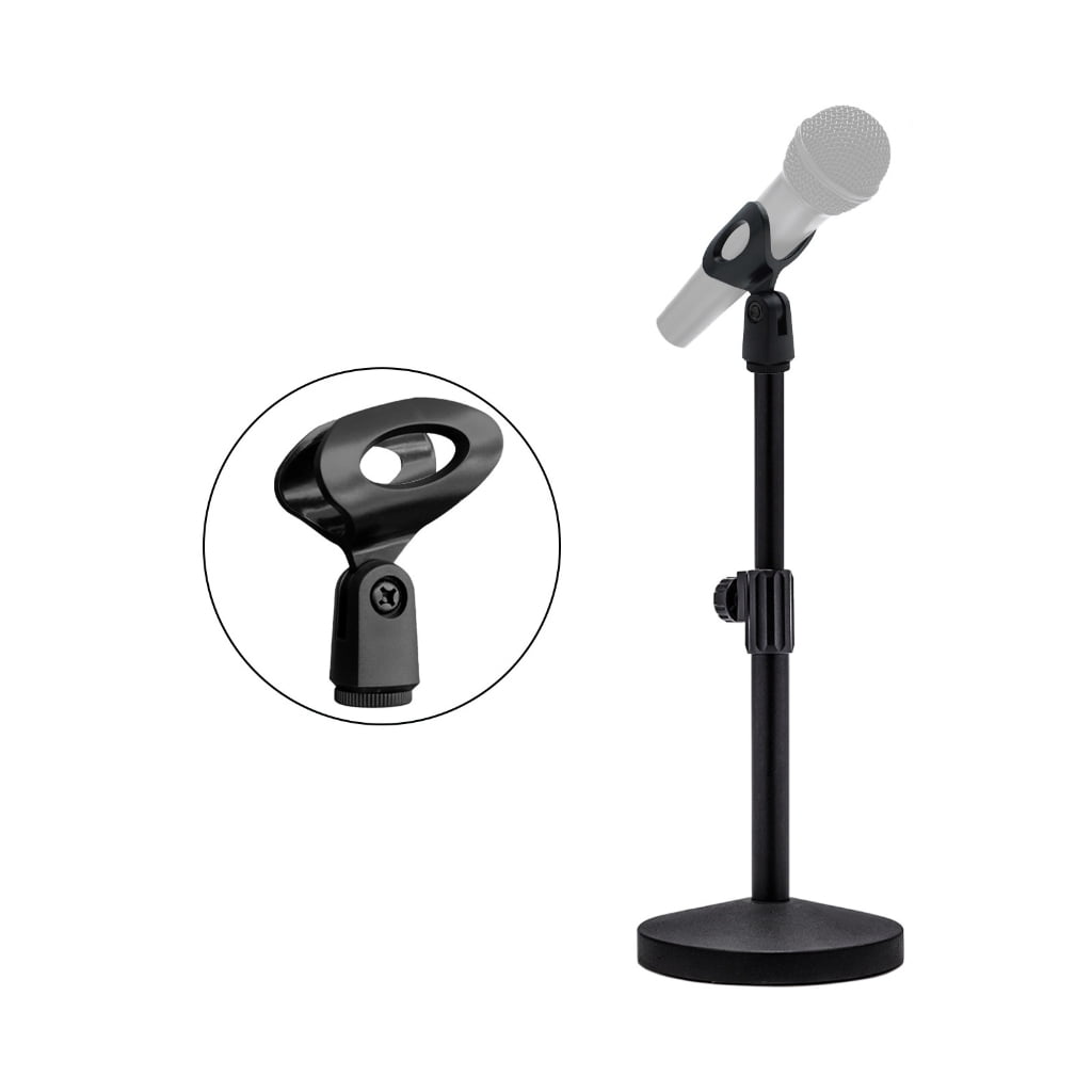 Long Lasting Aluminum Desktop Mic Stand With Stable Base And Smooth For Vocal