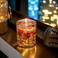thumbnail image 1 of Long Lasting Aroma Candle | Transparent Candle with Dried Flowers in Clear Jelly Wax | Romantic Bedroom Scented Candle for Relaxation and Mood Setting | 8.5x7x7cm | 350g Gift Item, 1 of 6