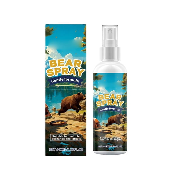Long-Lasting Bear Repellent Spray 100ml Odorless Outdoor Protection for Patios Camping and Backyards