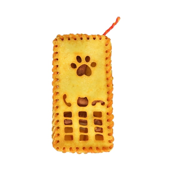 Long-Lasting Beef Hide Dog Treats, Phone-Shaped Rawhide Chews for Medium Large Dogs, Natural Handmade Dog Snack for Boredom Relief and Training, 2.8oz
