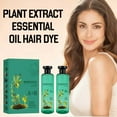 thumbnail image 1 of Long-Lasting Botanical Essential Oil Hair Dye, Plant Single Dose Floral Fragrance Dye for Gray Hair Coverage, Coloring, Cleansing, Conditioning, for all Hair Types, 1 of 7