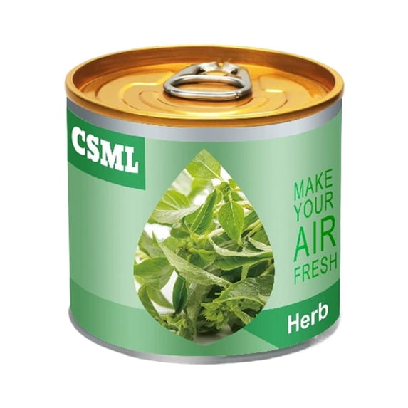 Long-Lasting Car Air Freshener with Natural Plant Wax Formula, Leak-Proof Metal Can Design, 12 Scent Options for Auto & Home