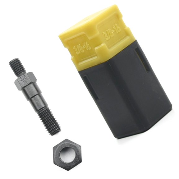 Long-Lasting Carbon Steel Mandrel & Nut Kit for Professional & DIY Riveting Tasks Black Finish