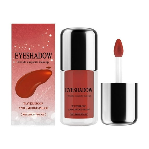 Long-Lasting Crease-Proof Liquid Eyeshadow, 3ml Glimmer Liquid Shadow, Sparkle Eyeshadow, Long Lasting Natural Blendable Eyeshadows Makeup Smooth Makeup For All Skin Types