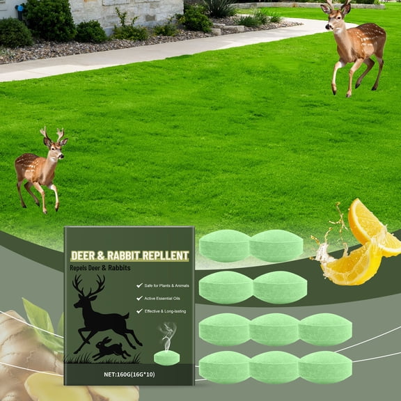 Long Lasting Deer Repellent Pills – Animal & Pest Repeller for Garden, Vegetable Beds & Outdoor Home Protection