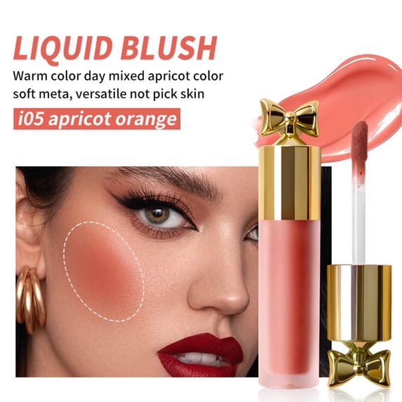Long Lasting Dewy Matte Blushes, Cute Powder Blusher Expansion Color, Naked Makeup Rouge Cream For Cheeks, Hydrating Liquid Blush, Natural Rosy Glow Makeup, 5ml