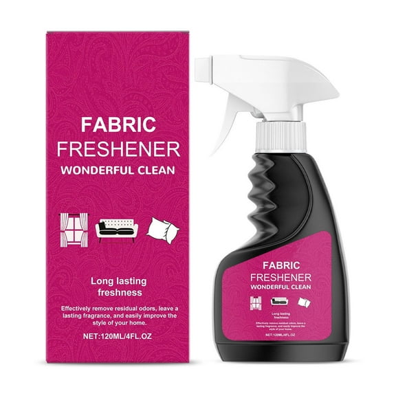 Long-Lasting Fabric Refresher Spray For Home And Hotel Use, Odor Eliminator With Air Freshening Formula, 120Ml Bottle, Net Weight 0.40 Lb