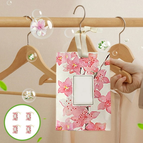 Long Lasting Fragrance Aromatherapy Sachets Bag Deodorizer for Car Wardrobe Closet Drawer Storage Spaces Air Freshener with Essential Oils Natural Lavender Scent Home Office Travel Use