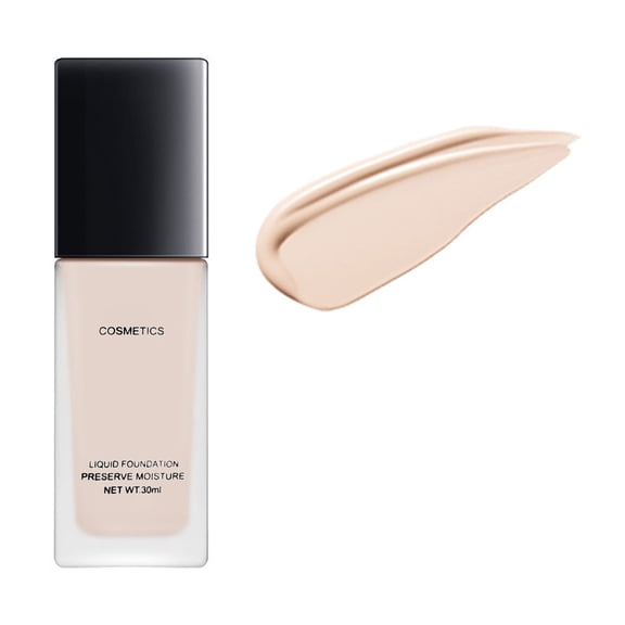 Long-Lasting Full Coverage Foundation, 30ml, Oil-Control & Smudge-Proof, Natural Matte Finish, Transfer-Resistant Liquid Foundation for All-Day Wear, Suitable for Oily and Combination Skin
