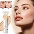 thumbnail image 1 of Long Lasting Full Coverage Liquid Foundation, Moisturizing Lightweight Foundation, Sweatproof & Transfer-Proof Face Makeup (Natural), 1 of 6