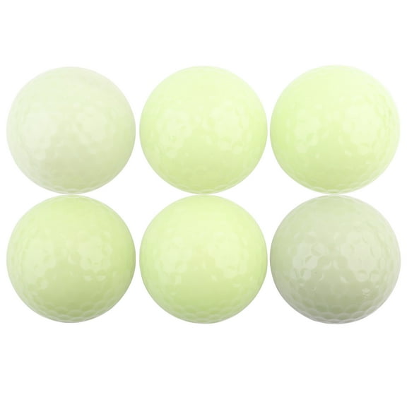 Long-Lasting Glow-in-the-Dark Brightness for Night Golf 6-Pack Luminous Fluorescent Golf Balls