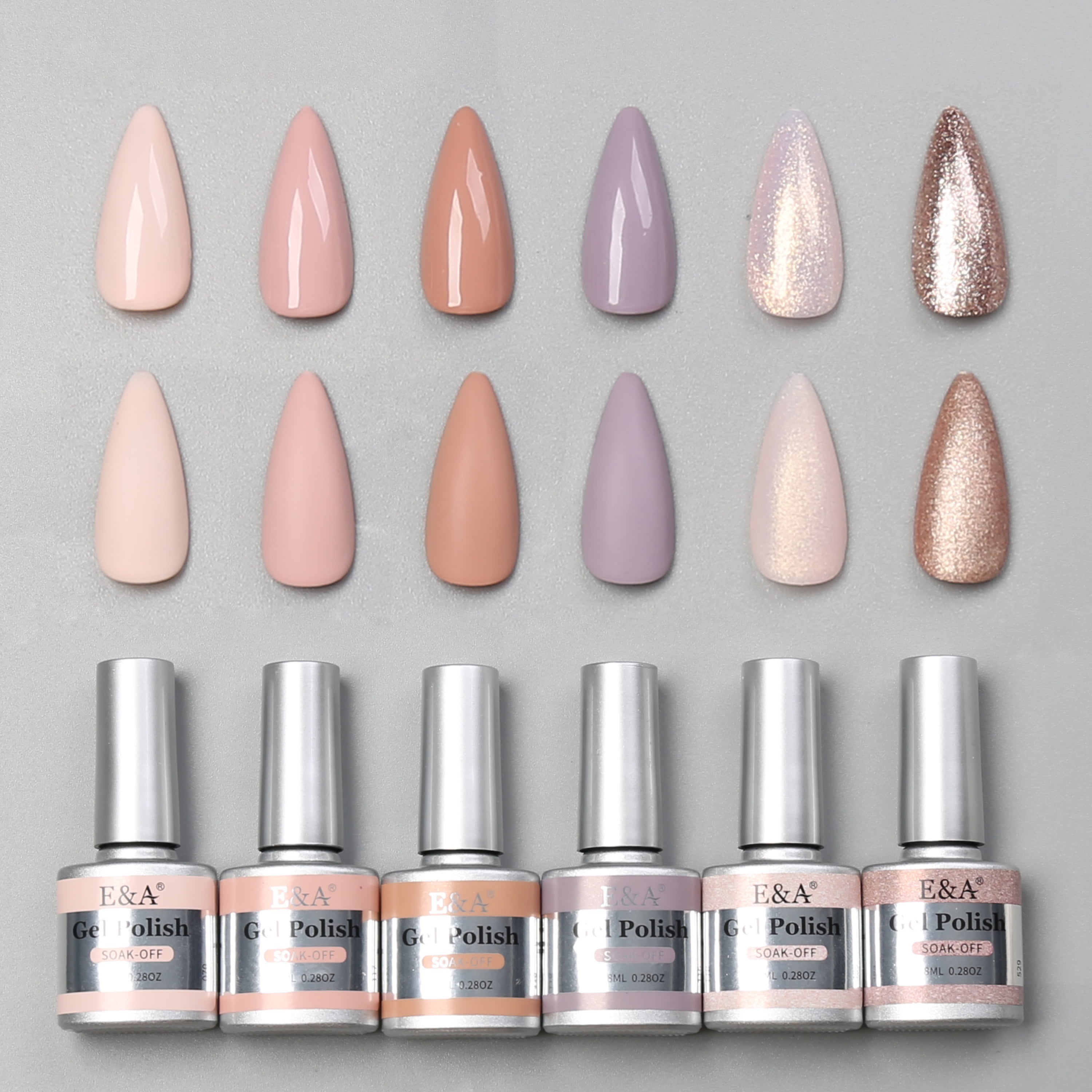 LongLasting, Hypoallergenic Gel Nail Polish Kit DIY UV Glitter, NonToxic & FormaldehydeFree