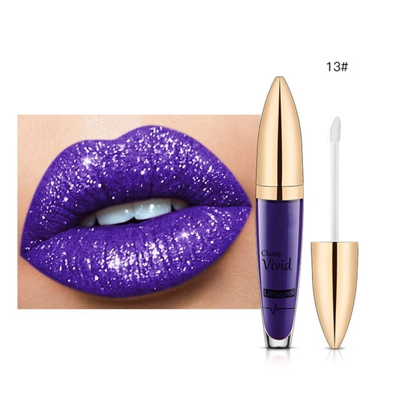 Long Lasting Lipstick, Glitter Lipgloss, Matte Liquid Lipstick with Moisturizing Chamomile and Soy Extracts, Creamy Texture, Easy To Apply and Remove, Semi Permanent Color Lock Technology