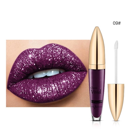Long Lasting Lipstick, Glitter Lipgloss, Matte Liquid Lipstick with Moisturizing Chamomile and Soy Extracts, Creamy Texture, Easy To Apply and Remove, Semi Permanent Color Lock Technology
