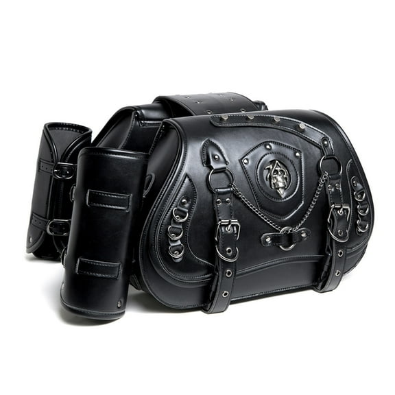 Long Lasting Motorcycle Saddlebag PU Side Bag Upgrades for Bike & Travelers