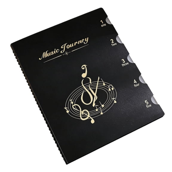 Long Lasting Music Sheet File Folder With Exterior And Quick Changes For Performers