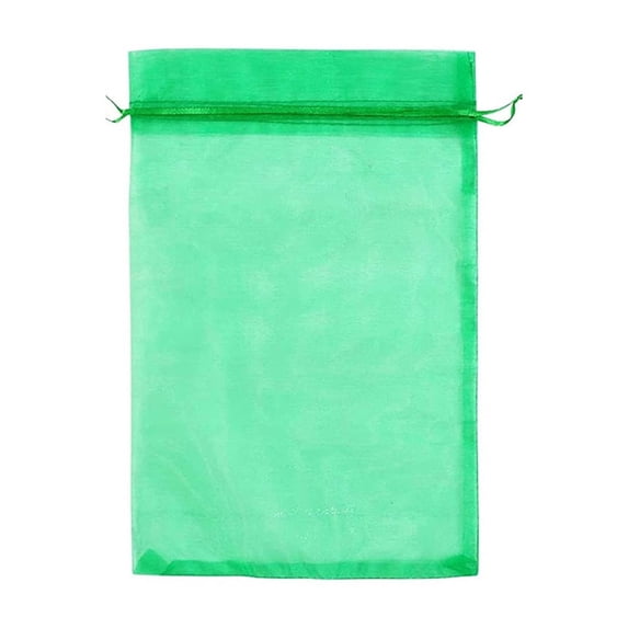 Long Lasting Organza Fruit Protection Mesh Bags,Bird Insect Netting Bags 100pcs,2 Side Drawstrings for Easy Use,Keep Fruit Safe,Breathable Lightweight,Reusable Gardening Iindispensable