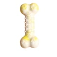 thumbnail image 1 of Long-Lasting Pet Chew Toy for Teething, Tough TPR Rubber Bone and Ball Set for Aggressive Chewers and Puppy Play, Yellow, 1 of 4