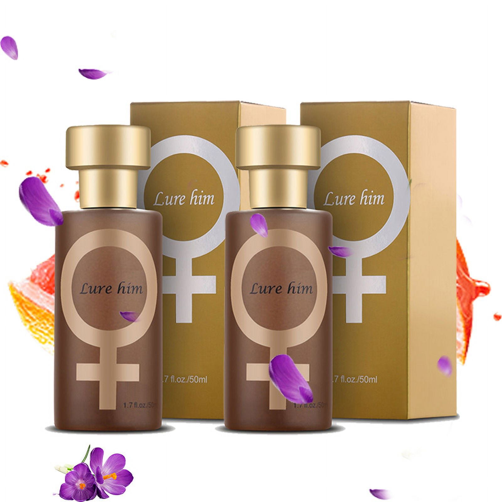 Long Lasting Pheromones Perfume Charming For Women Perfume Ladies And  Gentlemen Perfume 50ml 2024 Color Gold （2 Pcs) 