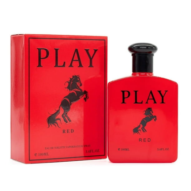 Long Lasting Play Red For Men Inspired By Polo Red 3.4 Oz 100 ML Natural Spray